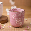 Vaso de té de cerámica de estilo japonés, vaso de té de porcelana con bajo esmalte.