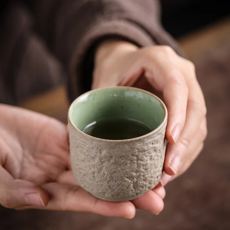 Vaso para Té de cerámica japonesa, tazón para té de porcelana, taza de café de cerámica, vaso para Té Matcha.